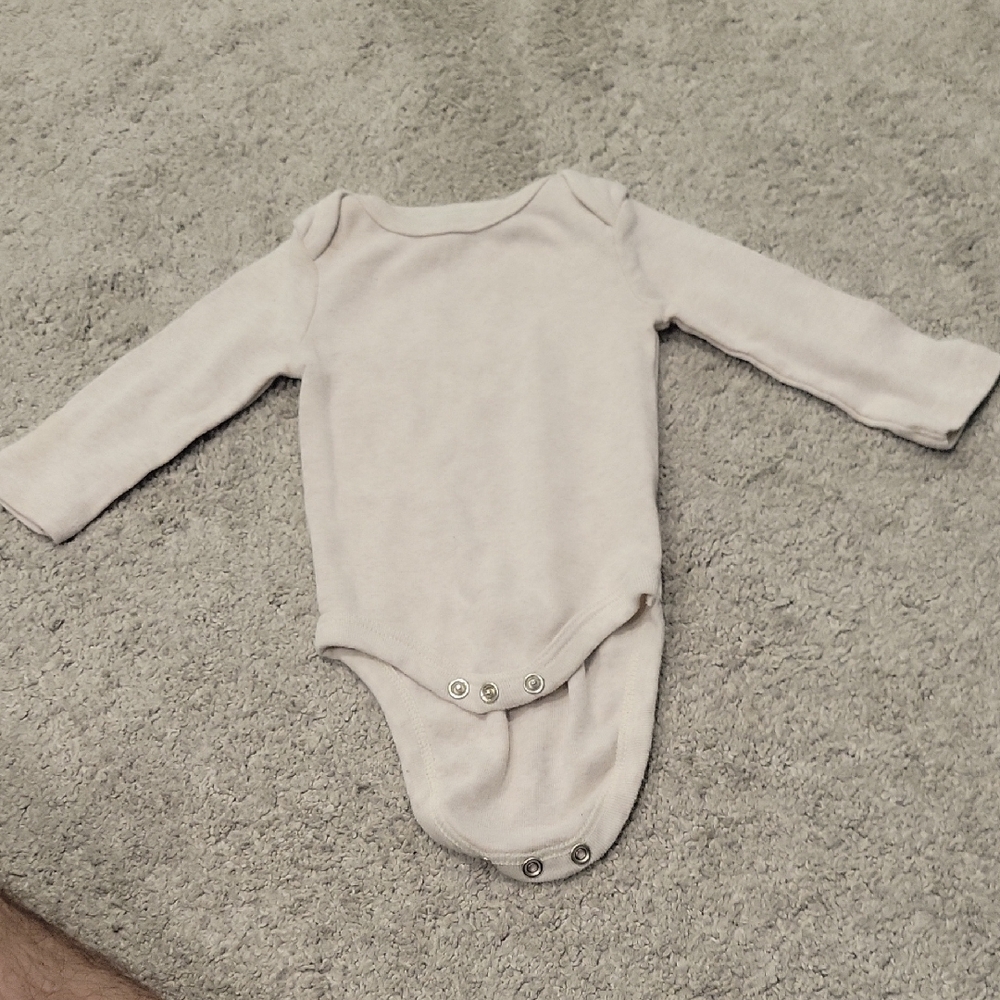 Cloud Island Cream Long Sleeve Bodysuit